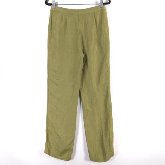 LAFAYETTE 148 LINEN CUPRO Straight Pants Silky Smooth Lightweight Size 6 - Picture 2 of 9